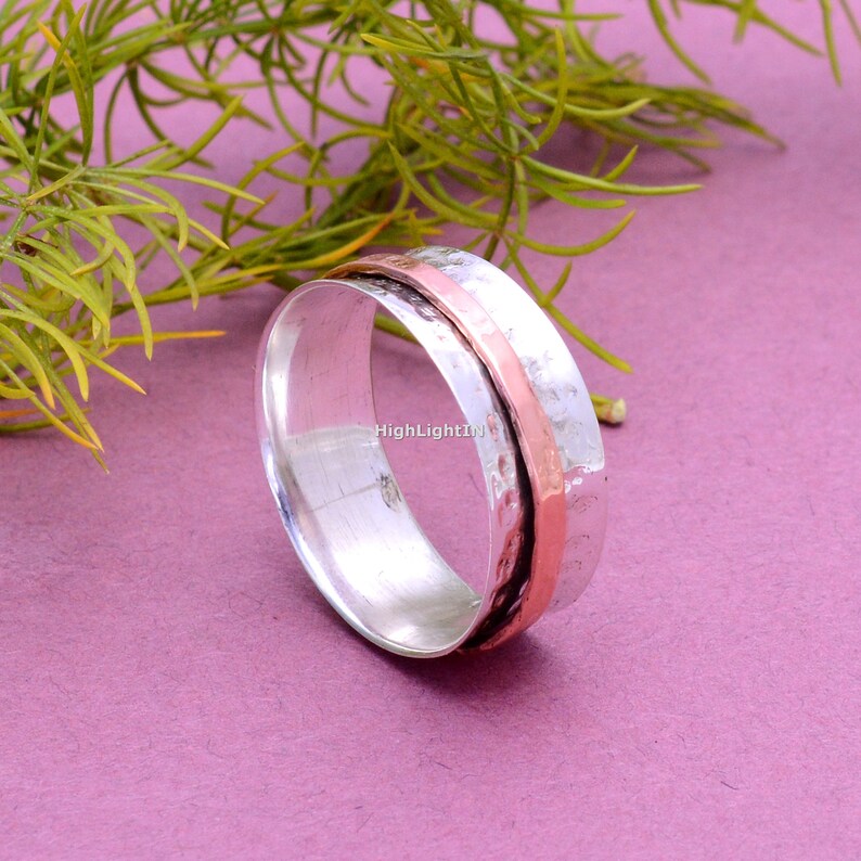 Spinner Healing Dual Tone Ring