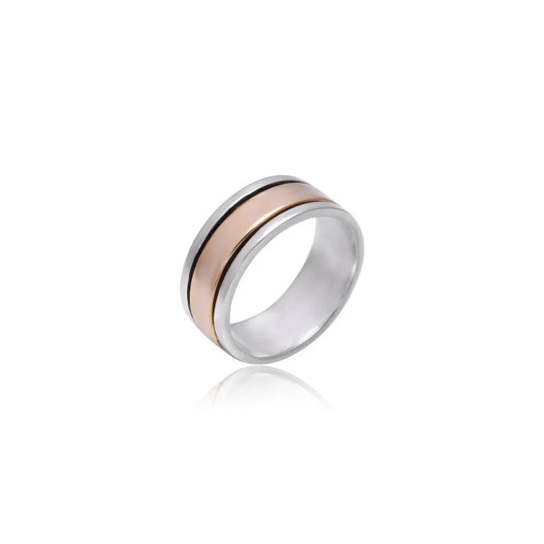 Spinner Fidget Dual Tone Ring