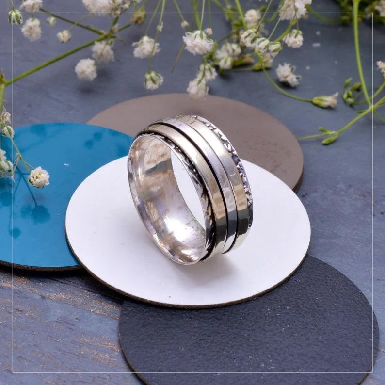 Spinner Dual Tone Fidget Ring