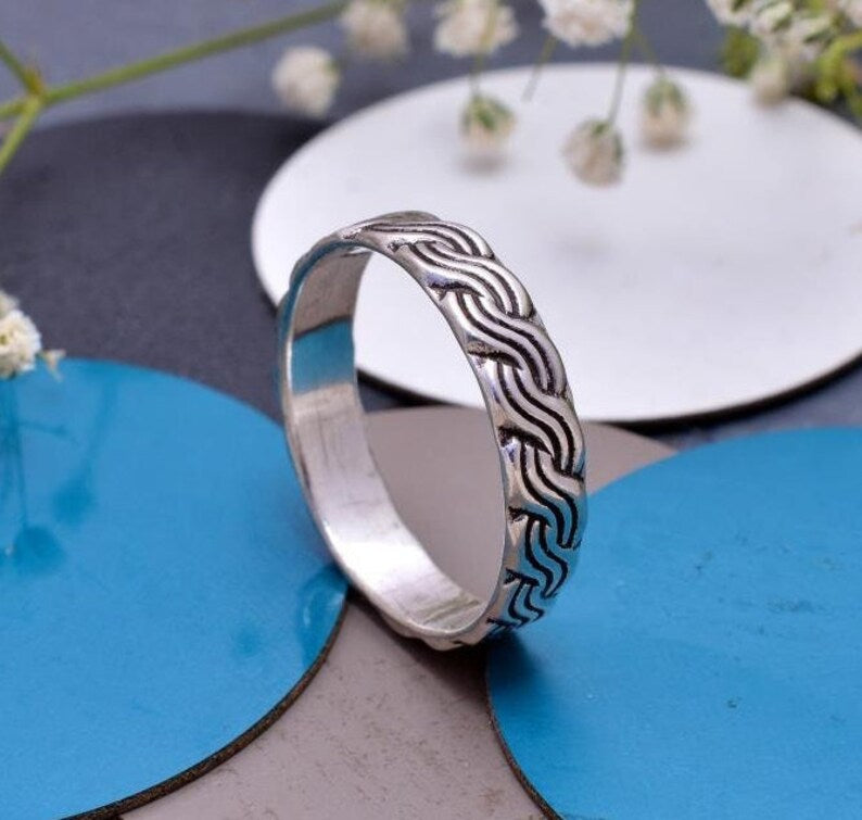 Handcrafted Minimalist Dainty Spinner Ring