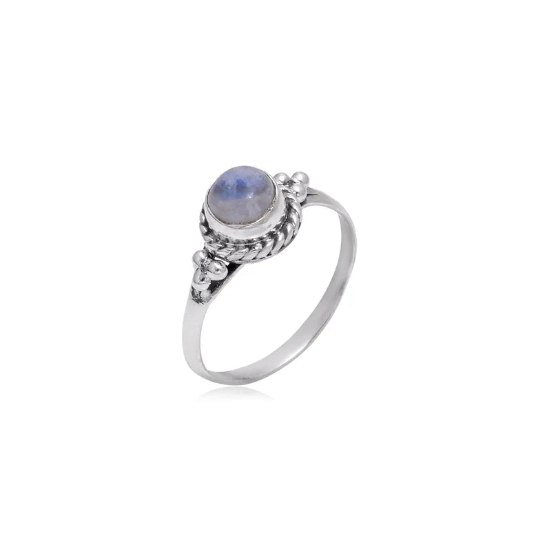 Moonstone June Birthstone Handcrafted Statement Ring