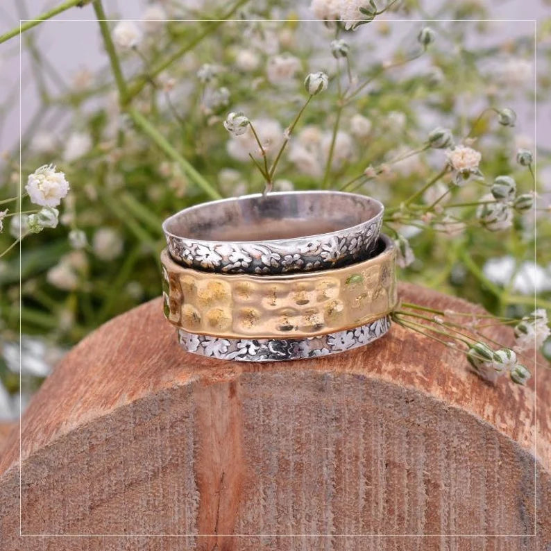 Spinner Promise Wide Band Thumb Ring
