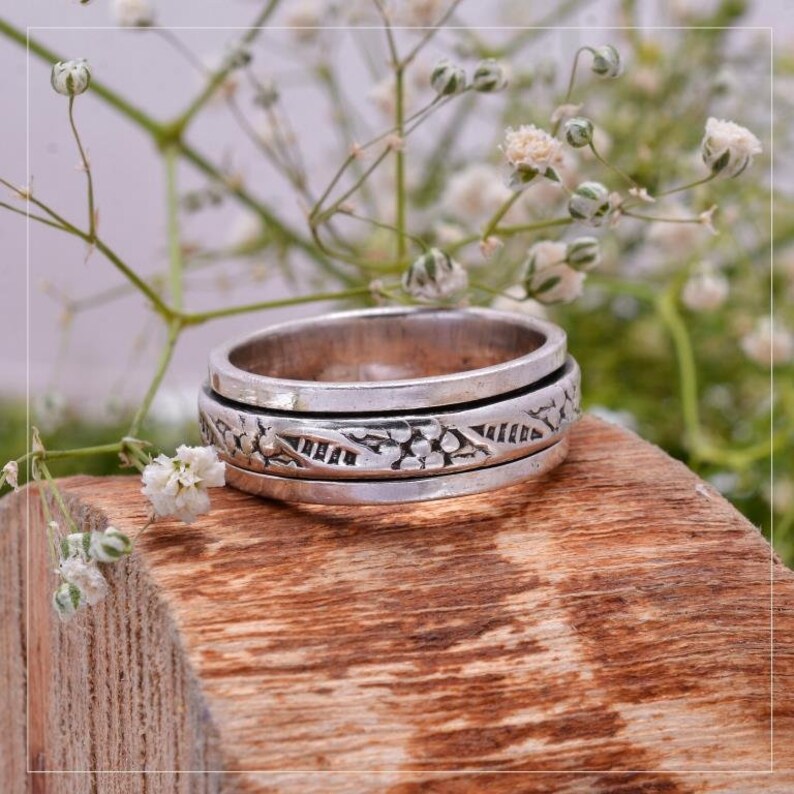 Handcrafted Spinner Band Ring
