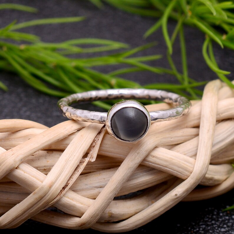 Smokey Quartz Gemstone Handcrafted Statement Ring