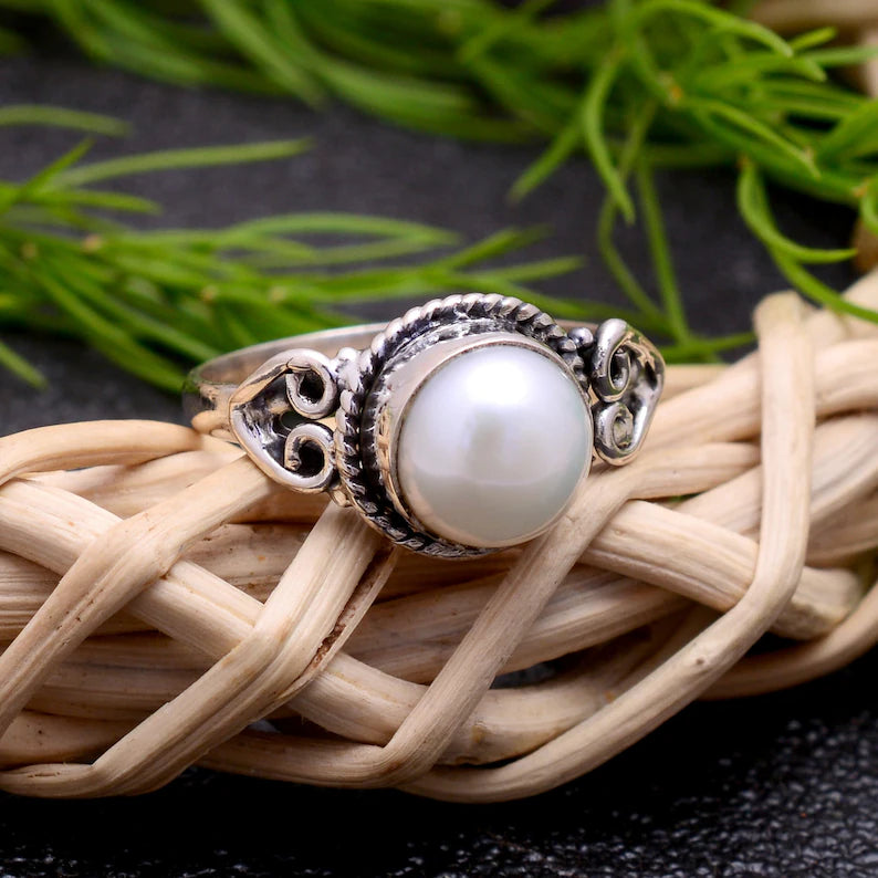 Freshwater Pearl Handcrafted Birthstone Ring