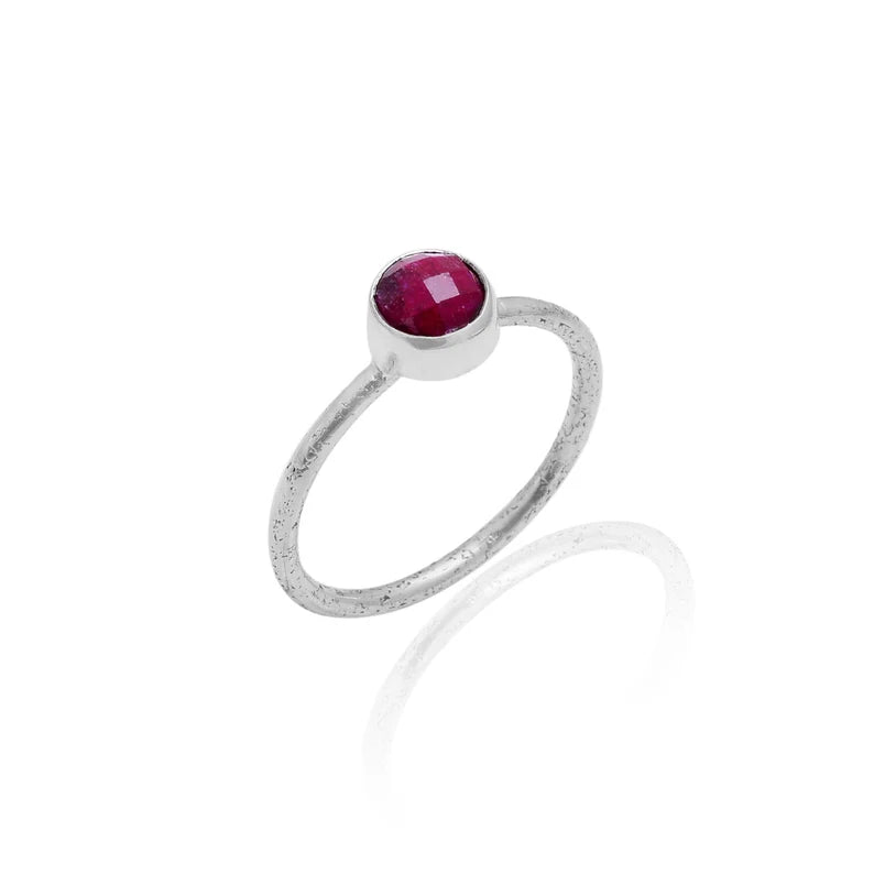 Ruby Handmade Gemstone Promise Ring