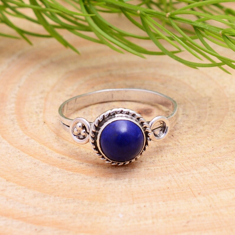 Lapis Lazuli Gemstone Handcrafted Statement Ring