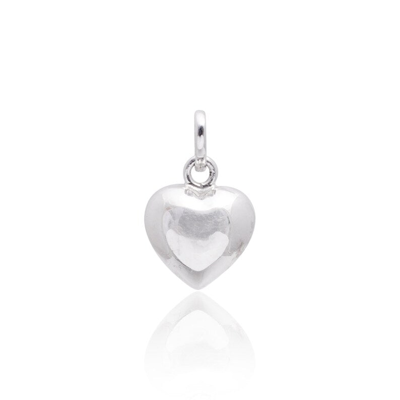 Puffy Heart Vintage 925 Sterling Silver Pendant