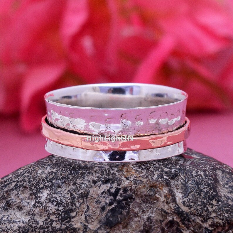 Spinner Healing Dual Tone Ring