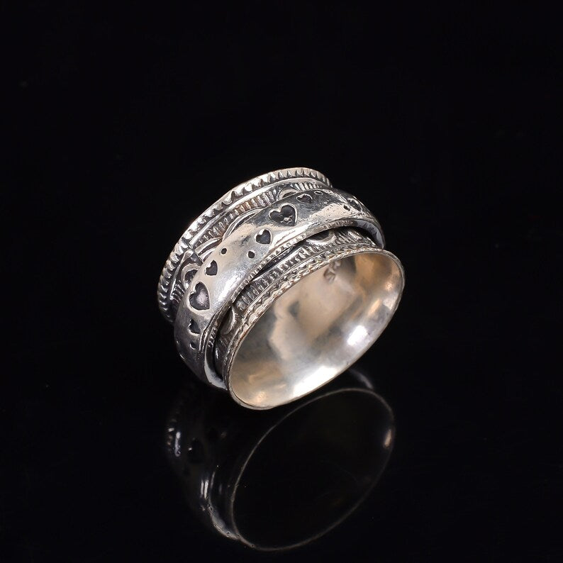 Spinner Textured Anti-Anxiety Ring