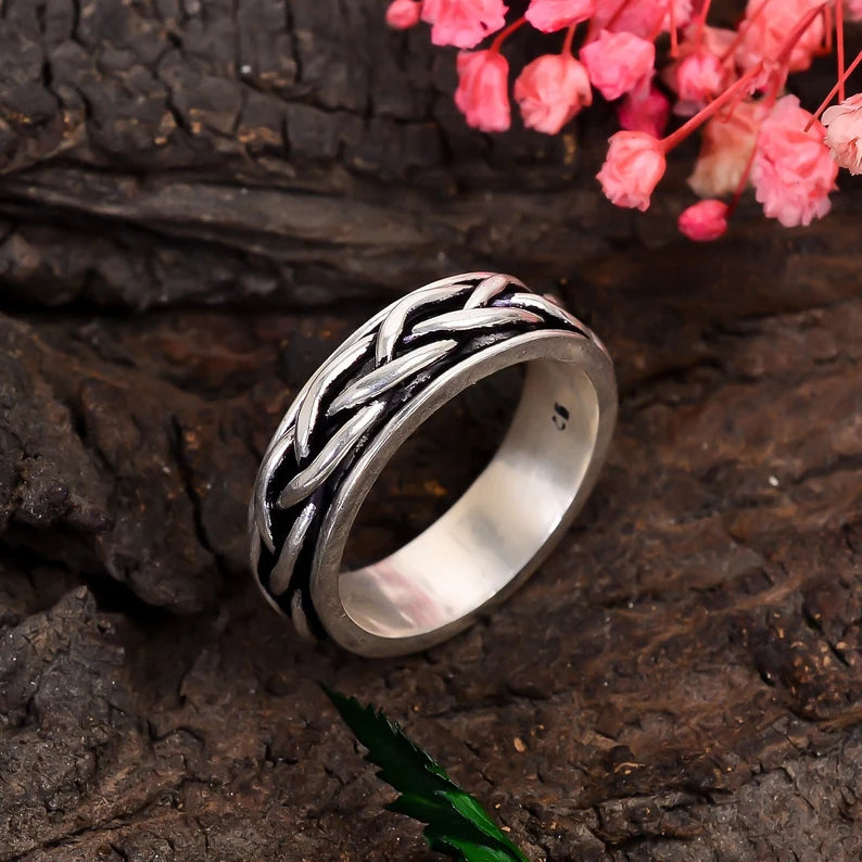 Spinner Intertwined Fidget Promise Ring