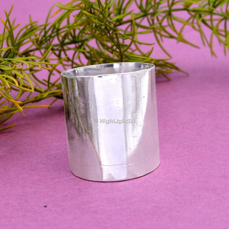 Promise Handcrafted Thumb Band Statement Ring