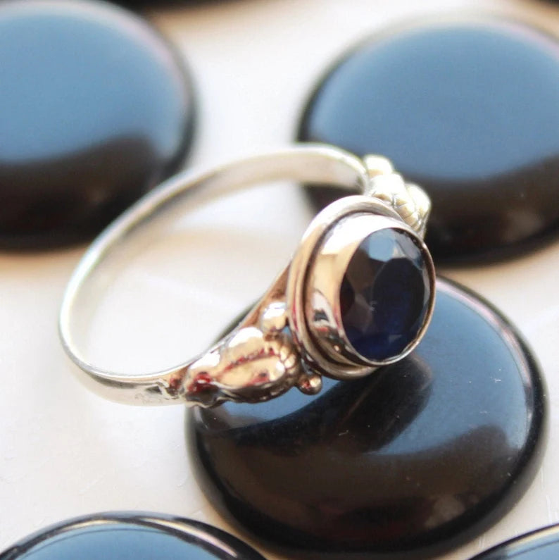 Black Onyx Gemstone Handcrafted Statement Ring