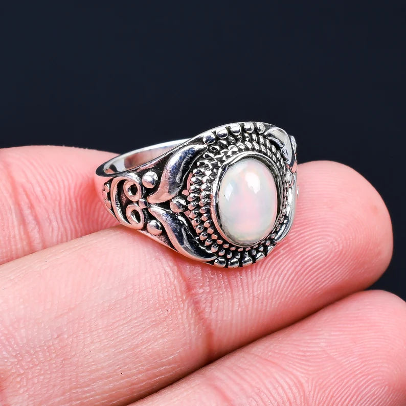 Opal Birthstone Ring