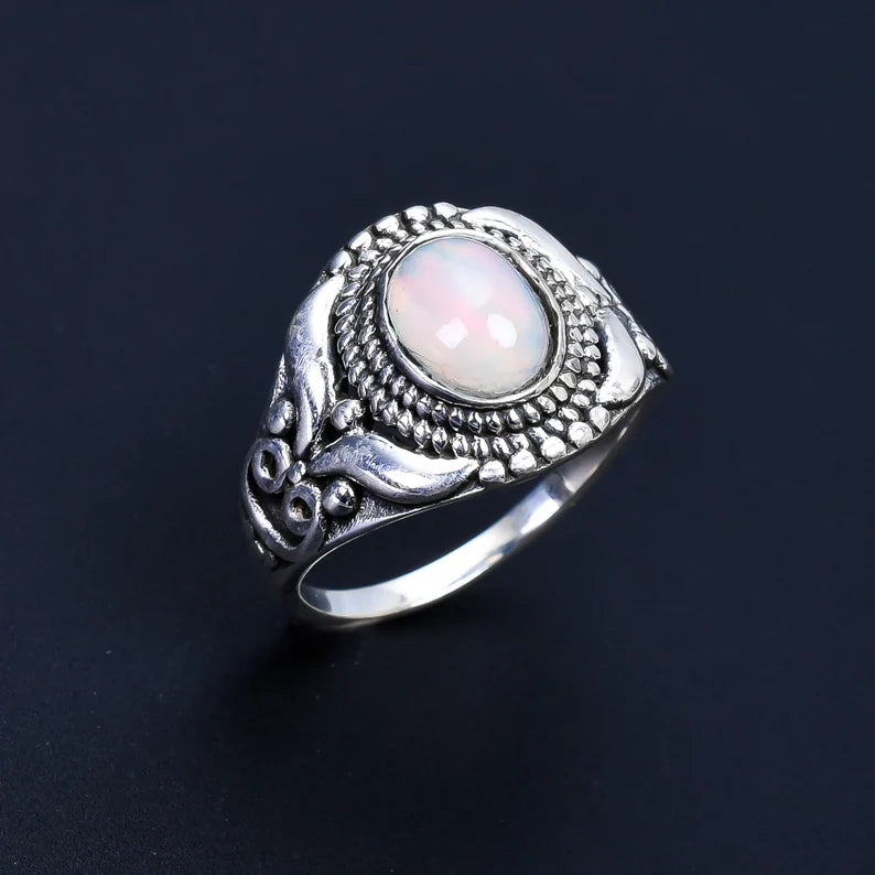 Opal Birthstone Ring