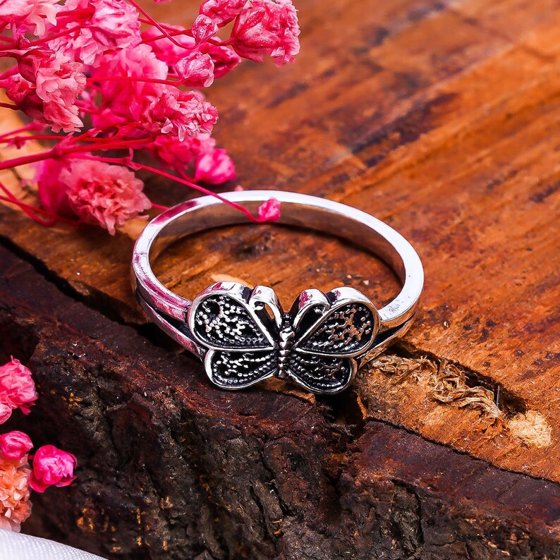 Butterfly Design Statement Handcrafted Ring