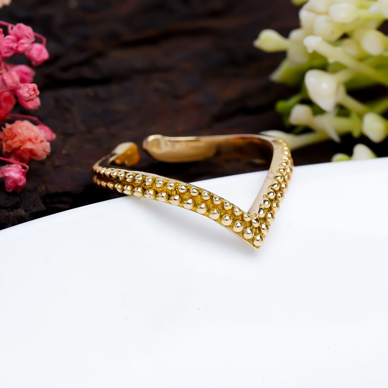 Adjustable Handcrafted Statement Promise Ring