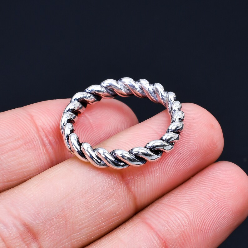Intertwined Handmade Eternity Band Ring
