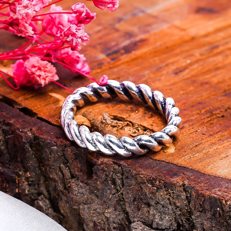 Intertwined Handmade Eternity Band Ring