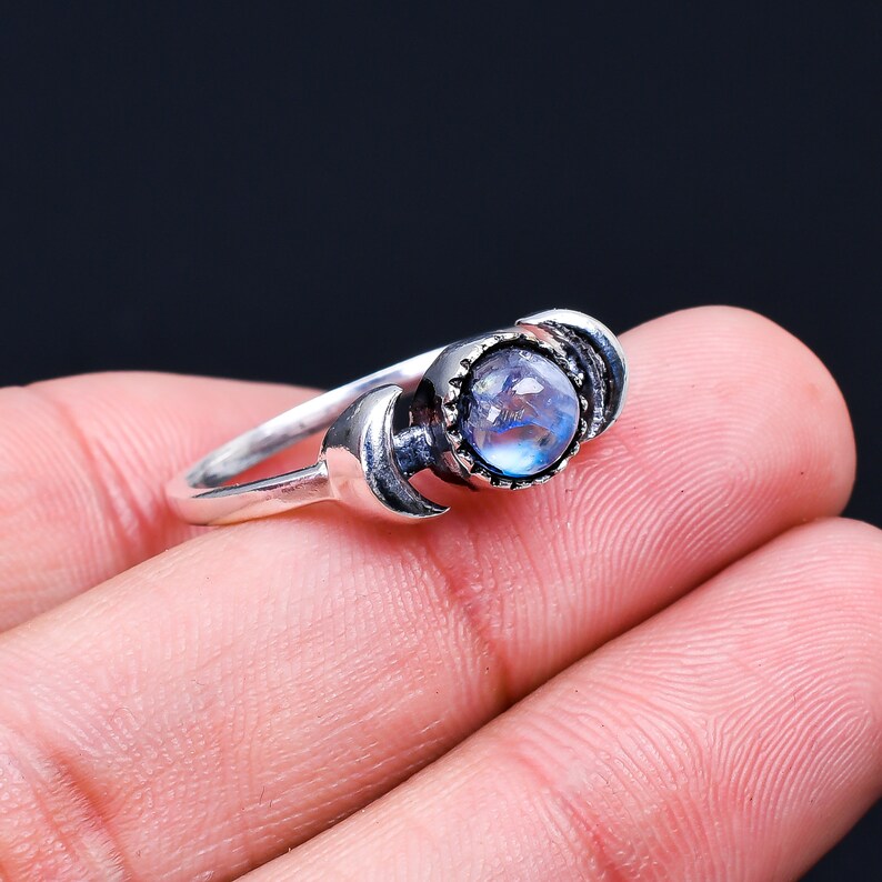 Moonstone Handcrafted Statement Gemstone Ring