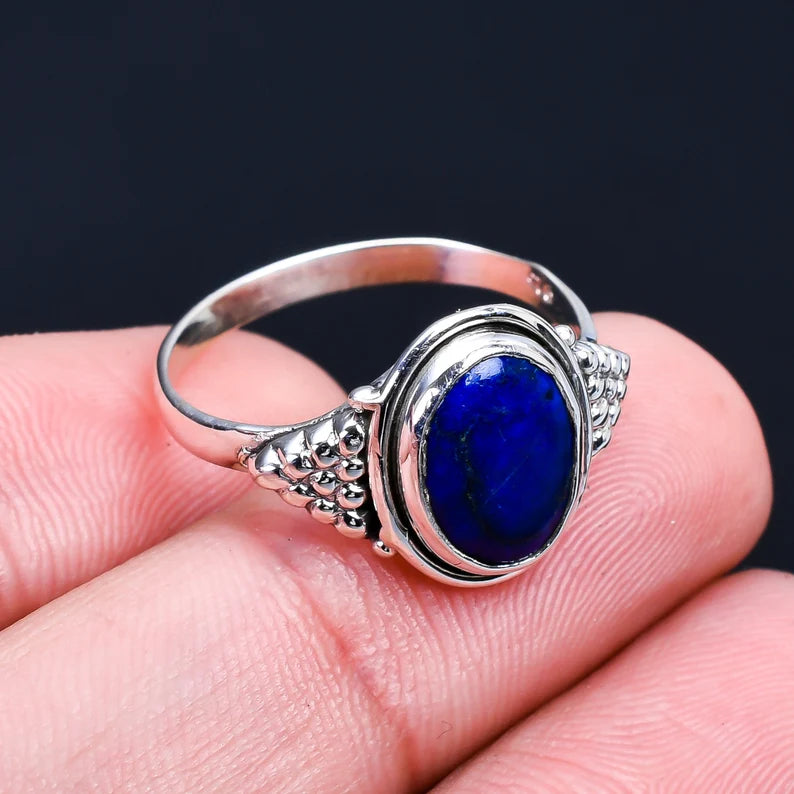 Lapis Lazuli Handmade Statement Ring