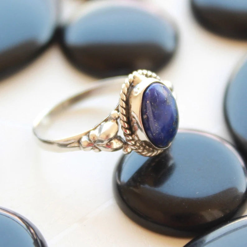 Lapis Lazuli Handmade Gemstone Statement Ring