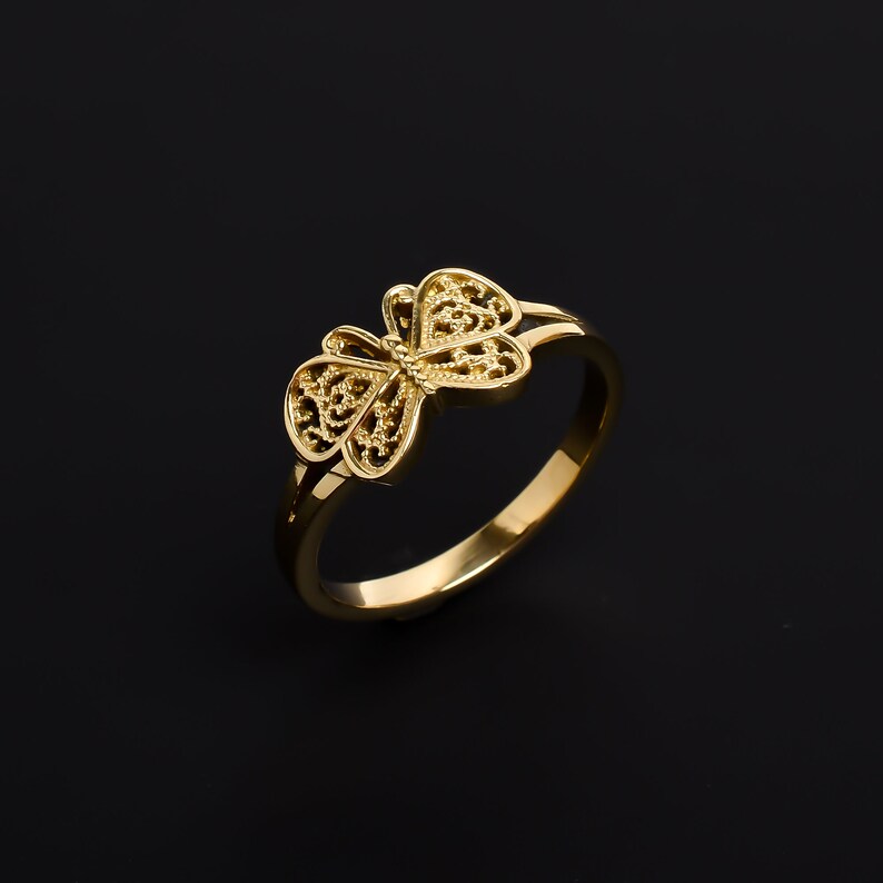 Butterfly Design Statement Handcrafted Ring
