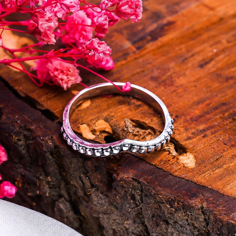 Crown Engagement Handcrafted Designer Minimalist Ring