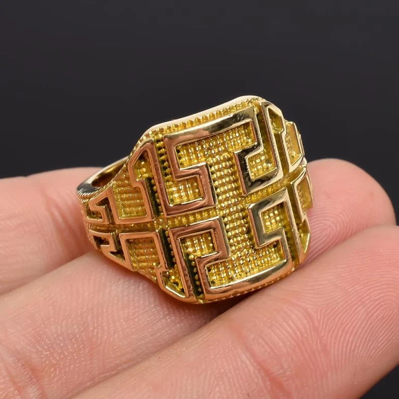 Maze Handcrafted Minimalist Statement Promise Ring
