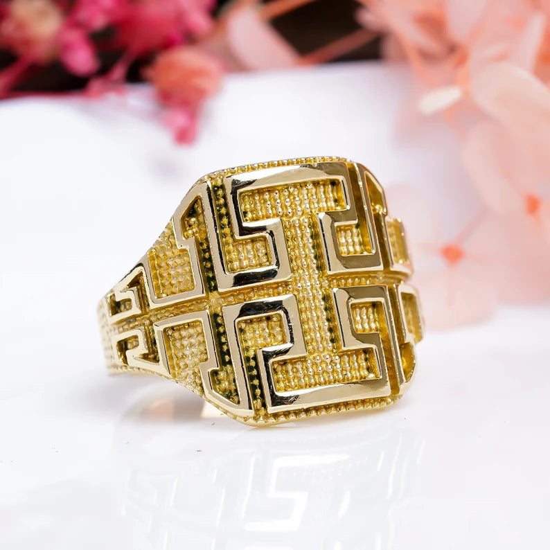 Maze Handcrafted Minimalist Statement Promise Ring