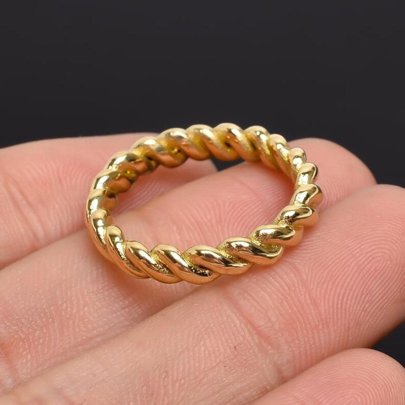 Intertwined Handmade Eternity Band Ring