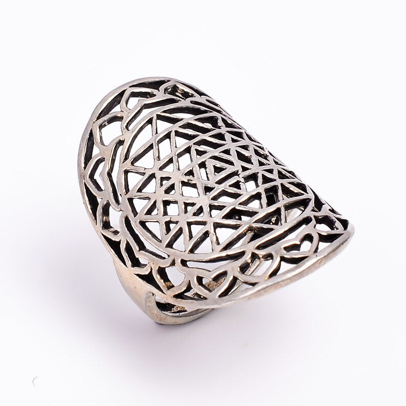Triangle Design Promise Minimalist Signet Ring