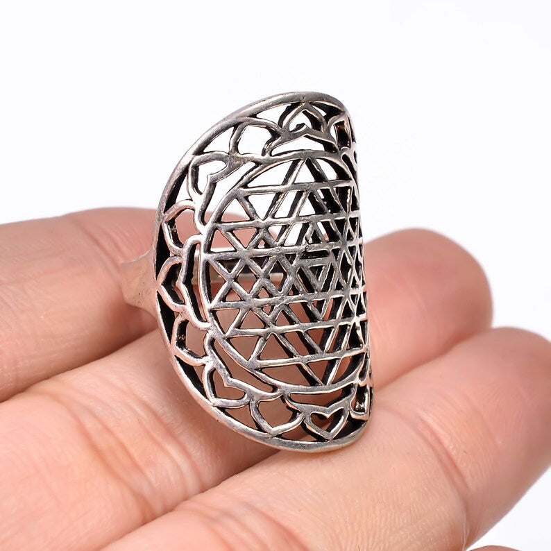 Triangle Design Promise Minimalist Signet Ring