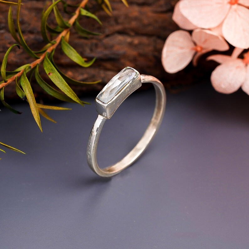 Crystal Gemstone Statement Promise Handcrafted Ring