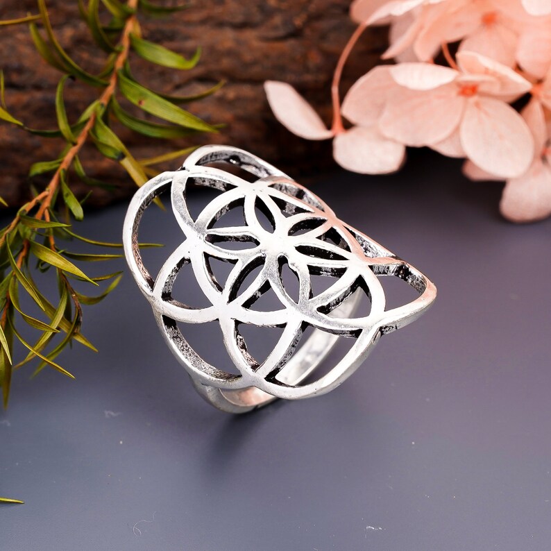 Statement Healing Handcrafted Cocktail Promise Ring