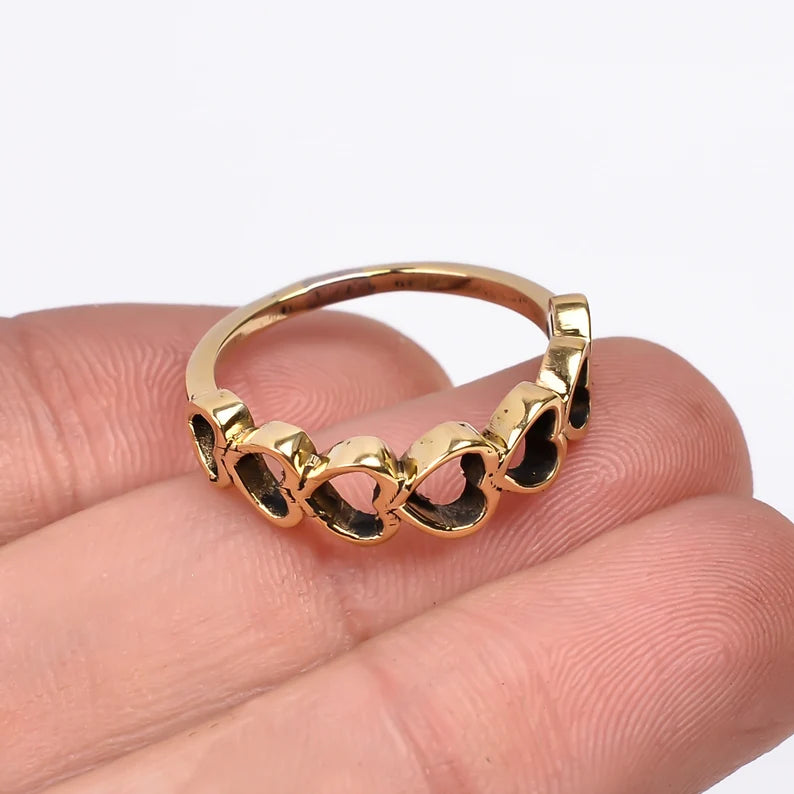 Heart Statement Love Solitarie Minimalist Ring