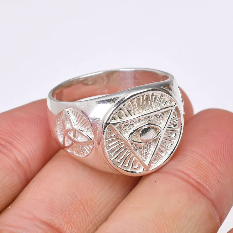Evil Eye All Seeing Eye Bohemian Statement Ring