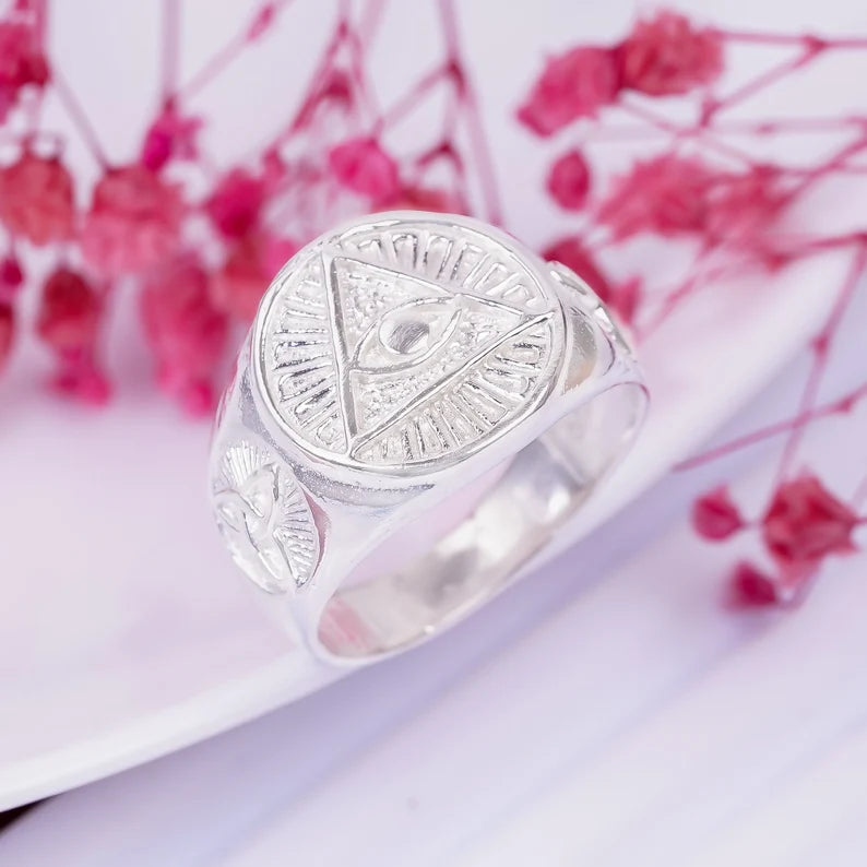 Evil Eye All Seeing Eye Bohemian Statement Ring