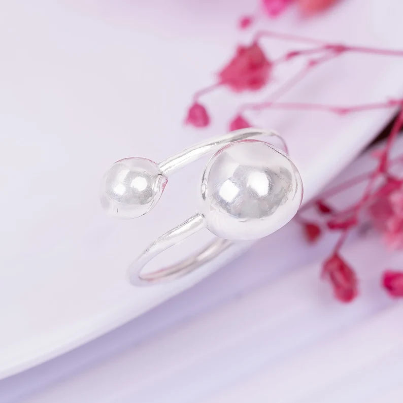 Open Statement Solid Adjustable Handcrafted Ring