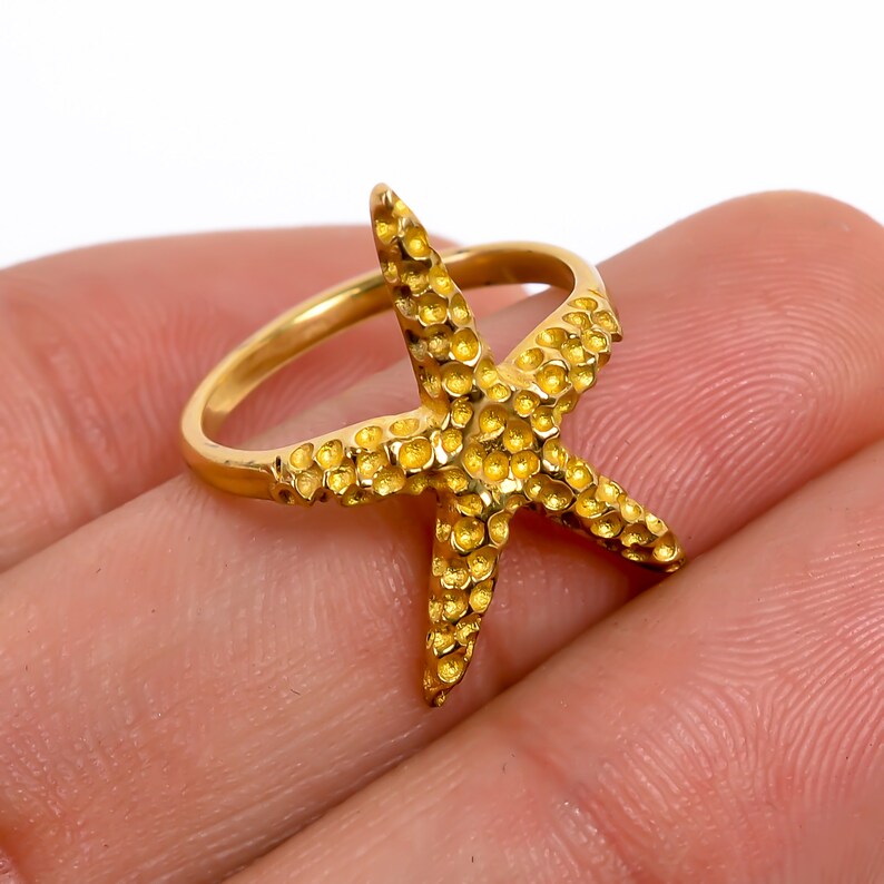 Star Fish Look Alike Minimalist Handcrafted Statement Ring