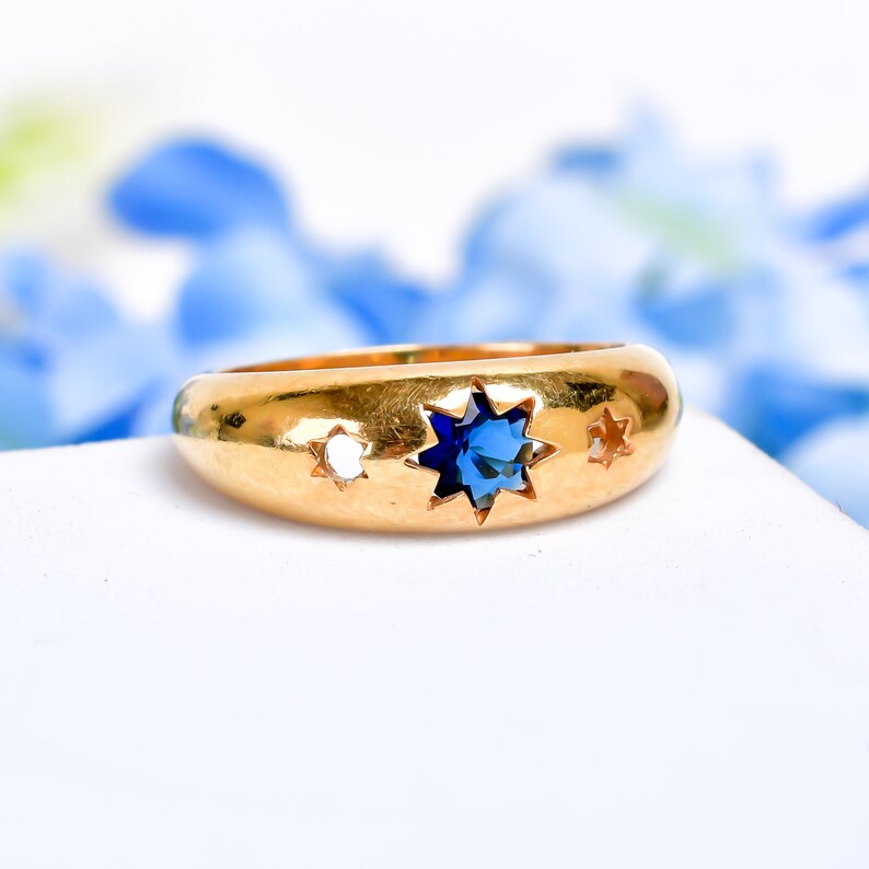 Cubic Zirconia Gemstone Handcrafted Statement Ring