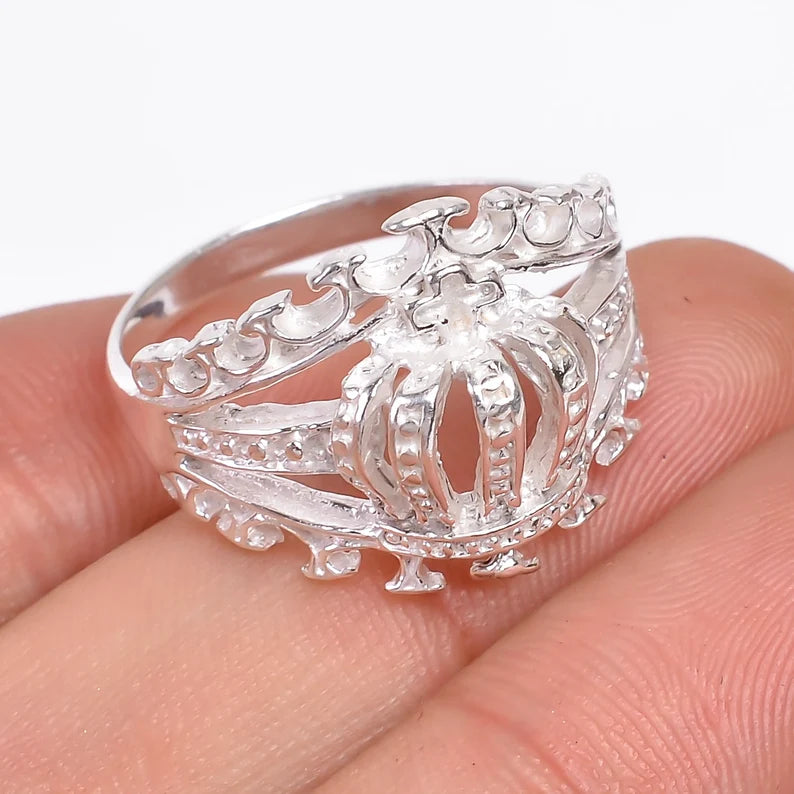 Crown Handcrafted King & Queen Minimalist Ring