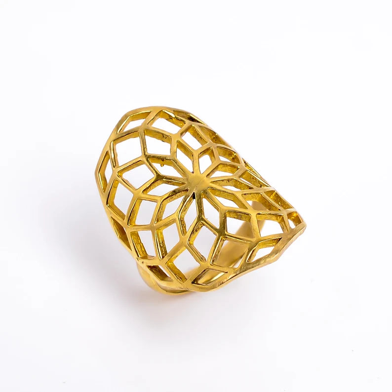 Unique Design Statement Handcrafted Signet Ring