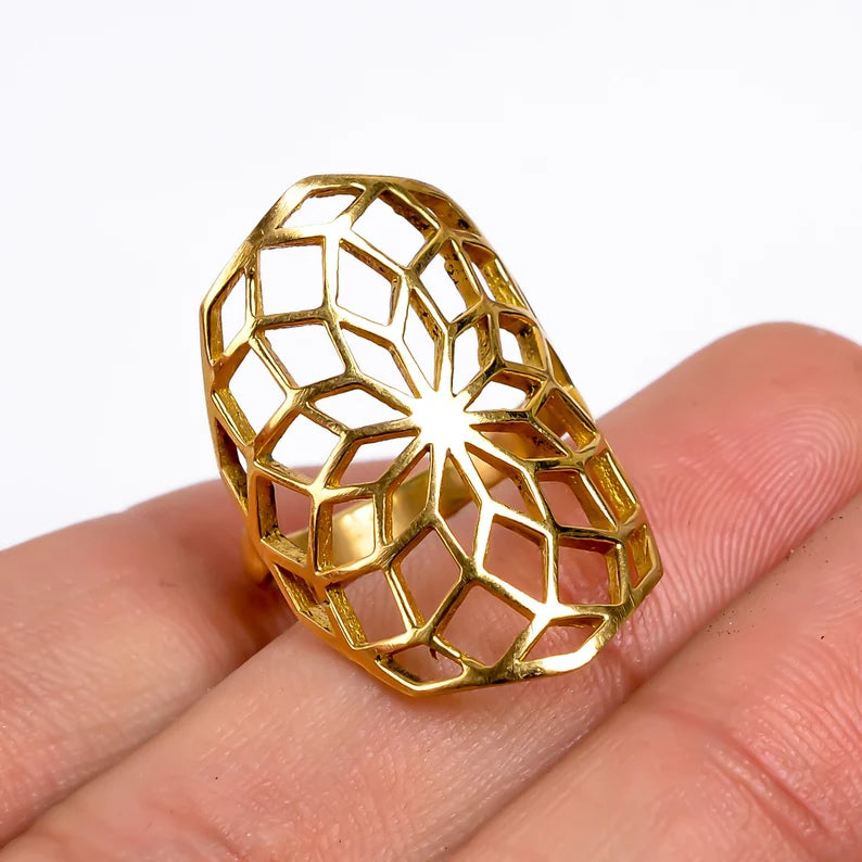 Unique Design Statement Handcrafted Signet Ring