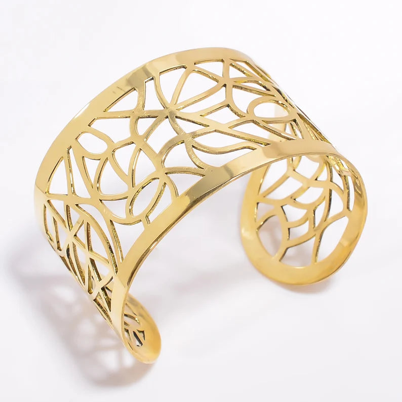 Brass Handcrafted Women's Wrist Adjustable Bangle