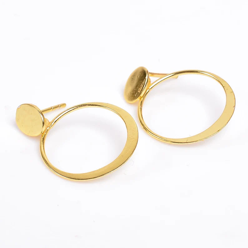 Stud Handcrafted Minimalist Round Shaped Earrings