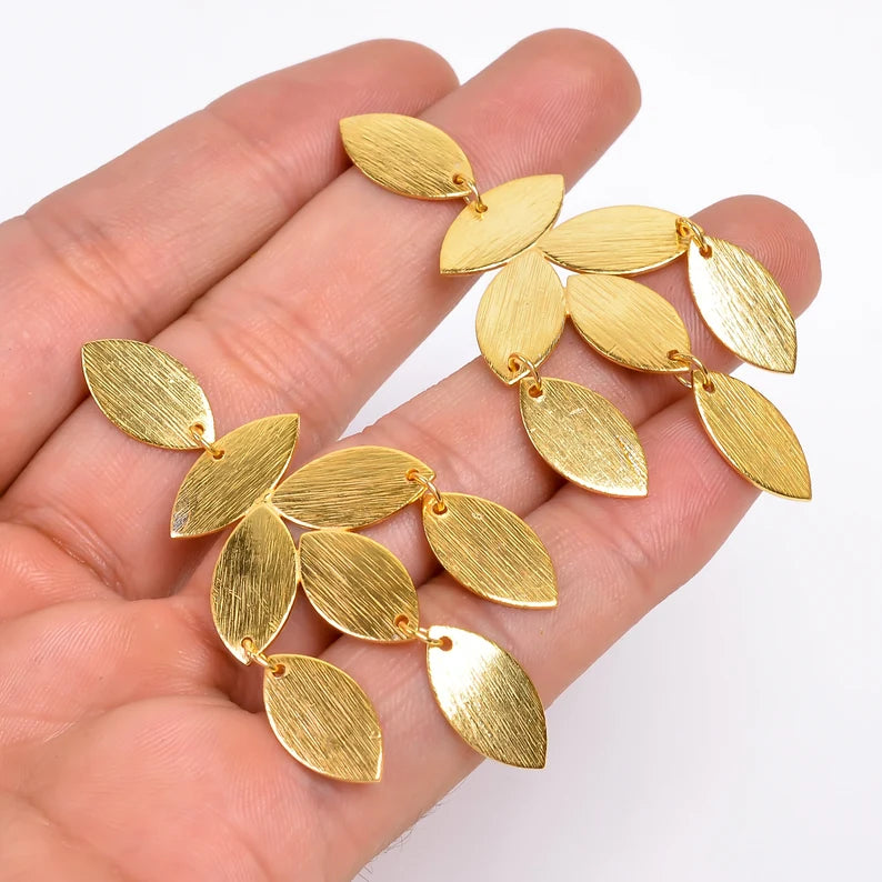 Oval Shaped Stud Minimalist Handcrafted Women's Earrings