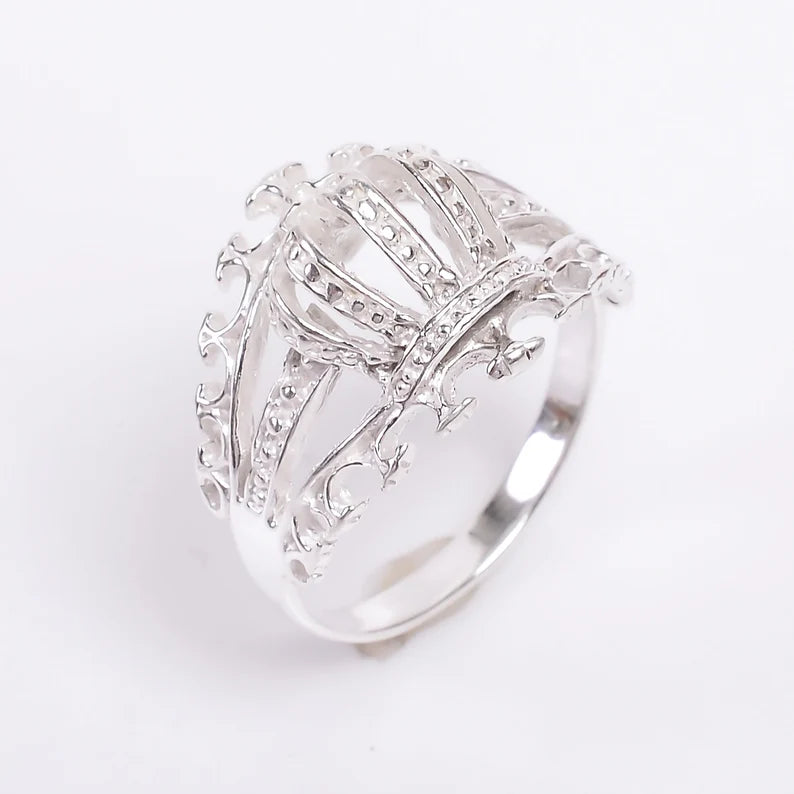 Crown Handcrafted King & Queen Minimalist Ring