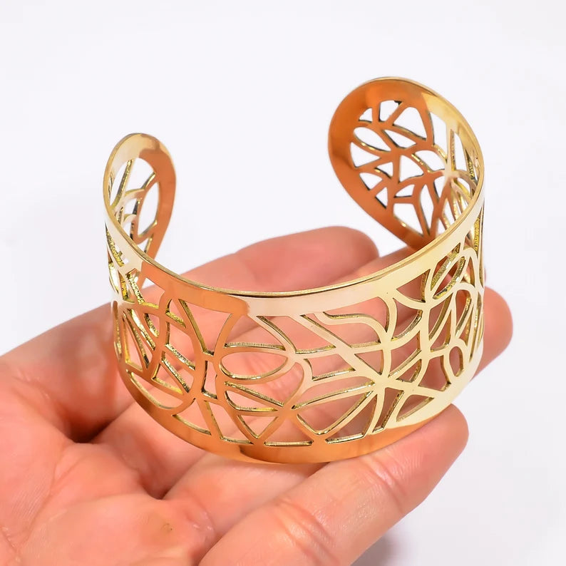 Brass Handcrafted Women's Wrist Adjustable Bangle
