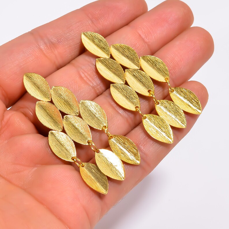 Handcrafted Leaf Stud Women's Minimalist Earrings